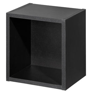 Kolomkast Newport 140x30x25 cm eikenkleurig en zwart [en.casa]