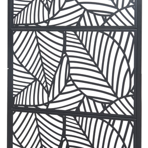 Scheidingswand Surnskoki met plantenbak 190x82x38 cm zwart casa.pro