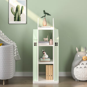Kinderkast Vipsali 108x40x40 cm mintgroen en wit [en.casa]