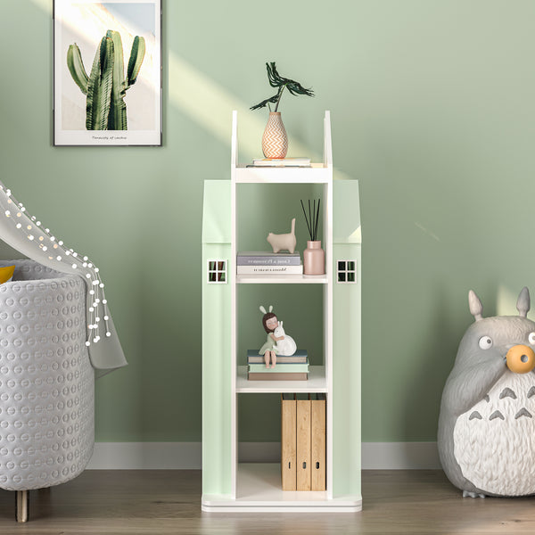 Kinderkast Vipsali 108x40x40 cm mintgroen en wit [en.casa]