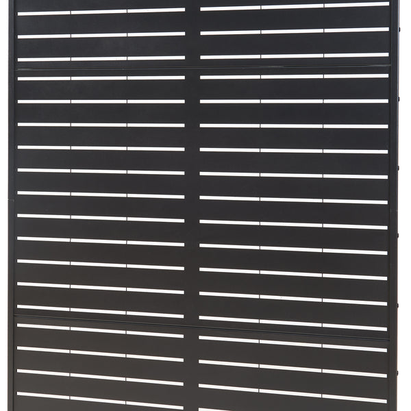 Scheidingswand Trolu zwart 200x100x50 cm casa.pro