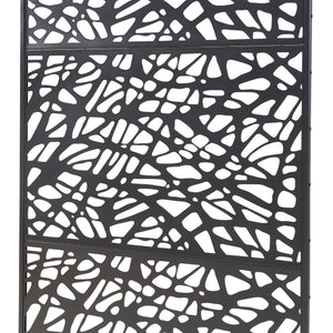 Scheidingswand Poskind zwart 200x100x50 cm casa.pro