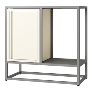 Sideboard Burlöv dressoir 70x72x35 cm grijs en wit [en.casa]