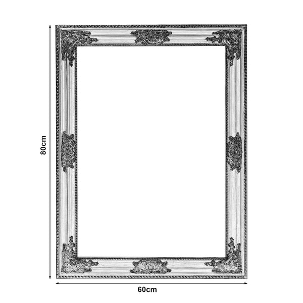 Wandspiegel Punkalaidun rechthoekig 80x60 cm goudkleurig [en.casa]