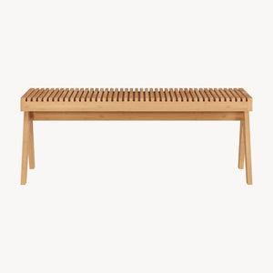 Halbank Lasdarvoo bamboe 120x35x45 cm naturel [en.casa]