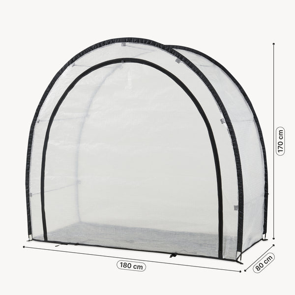 Plantenkas Larshasas 180x80x170 cm trasparant [en.casa] 