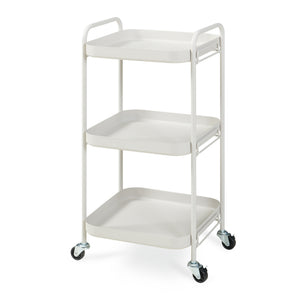 Serveerwagen Kelevn trolley 67x33x31 cm grijs [en.casa] 