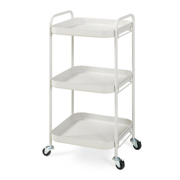 Serveerwagen Kelevn trolley 67x33x31 cm grijs [en.casa] 