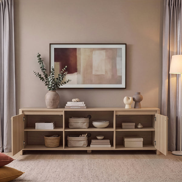 Tv-kast Takranmaa 150x40x50 cm eikenlook [en.casa]