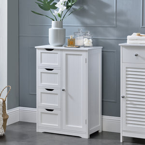 [en.casa] Badkamerkast Locust 81x55x30 cm MDF wit
