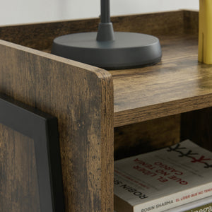 Moderne nachtkastje Madeira 52x42x35 cm hout en zwart