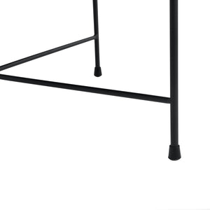 [en.casa] Salontafel Tauranga 40x60 cm walnootkleurig grijs en zwart