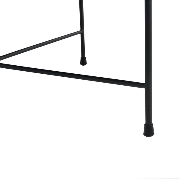 [en.casa] Salontafel Tauranga 40x60 cm walnootkleurig grijs en zwart