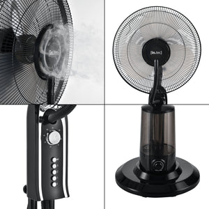Mist staande ventilator 75W 3,2 liter 125x40x40 cm zwart