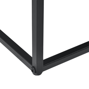 Salontafel zwart metaal 47x100x50 cm