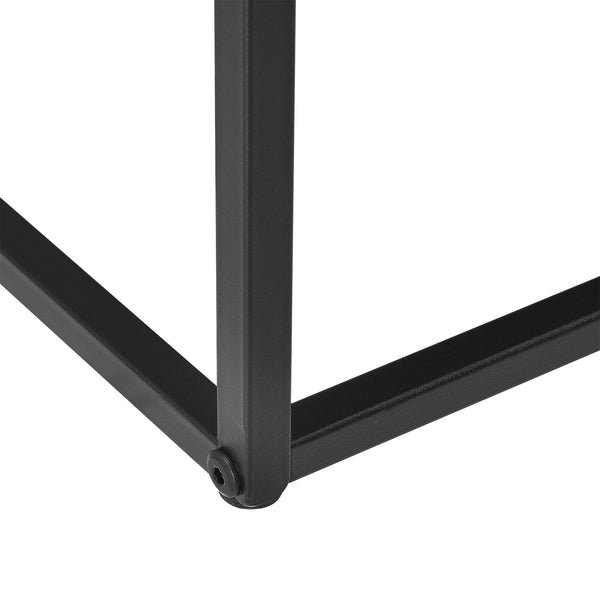 Salontafel zwart metaal 47x100x50 cm