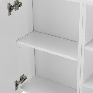 Badkamerkast met spiegel spiegelkast 64x80x20 cm wit