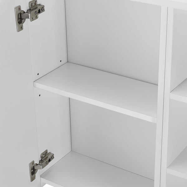 Badkamerkast met spiegel spiegelkast 64x80x20 cm wit