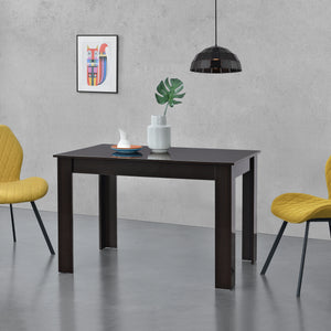 Design eettafel Skien hoogglans 117x76x74 cm walnoot