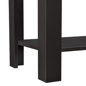 Bijzettafel Chur met plank MDF 60x30x61,3 cm donkerbruin