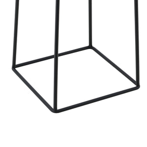 Bloempot op standaard Meise set van 2 zwart en goud