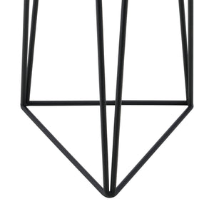 Bloempot op standaard Menen set van 2 zwart en goud