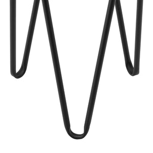 Bloempot op standaard Marchin set van 2 zwart en goud