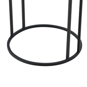 Bloempot op standaard Malmedy set van 2 zwart en goud