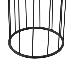 Bloempot op standaard Maasei set van 2 zwart en goud