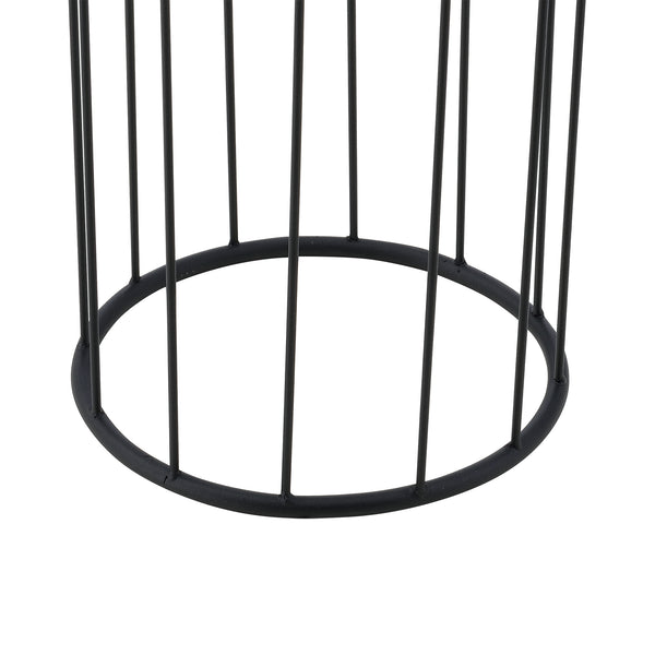 Bloempot op standaard Maasei set van 2 zwart en goud