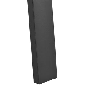 Trapeziumpoot tafelpoot 55-75x72 cm set van 2 zwart mat