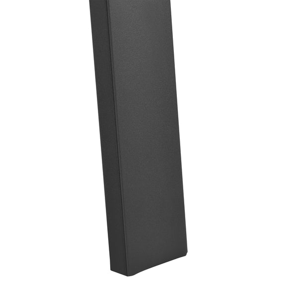 Trapeziumpoot tafelpoot 55-75x72 cm set van 2 zwart mat