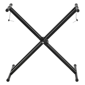 Piano keyboard standaard met kruk bankje hocker zwart