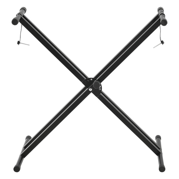 Piano keyboard standaard met kruk bankje hocker zwart