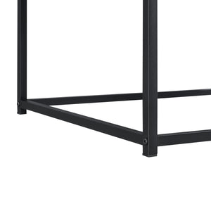 Salontafel Esbjerg 100x55x45 cm houtkleurig donker en zwart