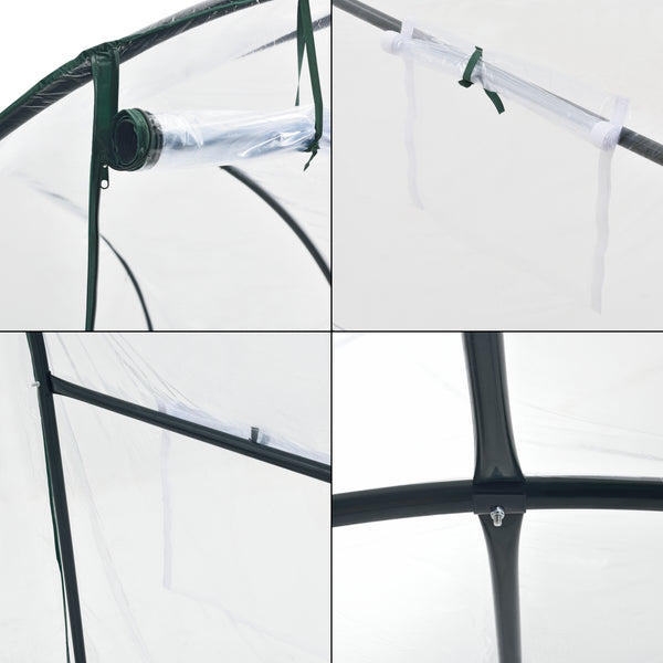 [en.casa] Tuinkas Grünwald 200x300x190 cm transparant