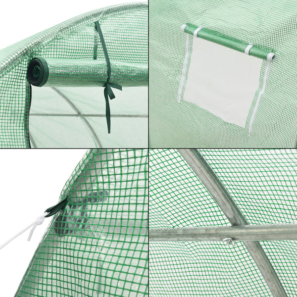 [en.casa] Tuinkas Dornbirn 300x300x200 cm groen