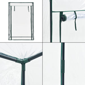 [en.casa] Tuinkas Terzigno kweekkas 100x50x150 cm transparant