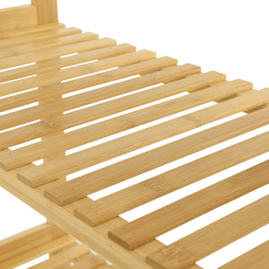 [en.casa] Opbergrek staand Karlskoga met 5 planken bamboe