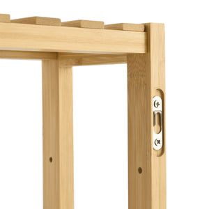 [en.casa] Wandrek Örnsköldsvik met 3 planken 60x15x54 cm bamboe