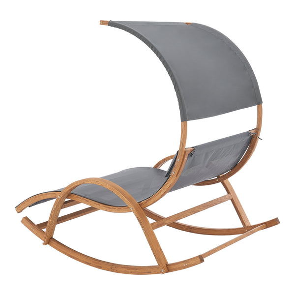 [en.casa] Ligbed schommelstoel Kasos 181x135x190 cm