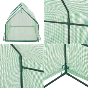 [en.casa] Tuinkas Nissewaard kweekkas 180x90x90 cm groen