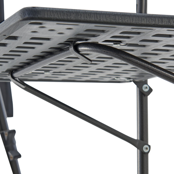 [en.casa] Balkontafel Badolato inklapbaar 83,5x60x60 cm donkergrijs