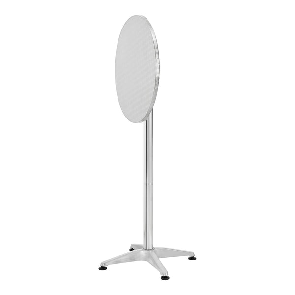 [en.casa] Bartafel Avesta tuintafel opvouwbaar rond Ø60 cm zilverkleurig