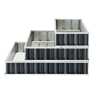 [en.casa] Moestuinbak Renswoude 118x118x60 cm antracietgrijs