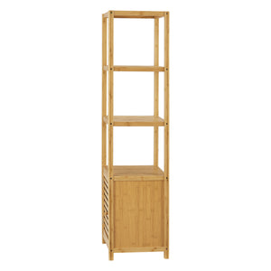 [en.casa] Staand rek Liminka bamboe badkamerkast 140x34x33 cm