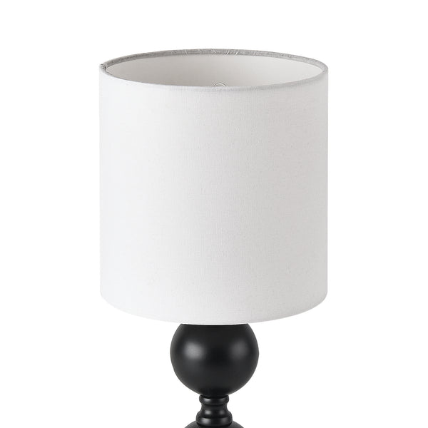 [lux.pro] Tafellamp Wrexham bureaulamp 40 cm E14 zwart en wit