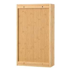 [en.casa] Spiegelkast Ikorfat bamboe 60,5x35x14 cm houtkleurig