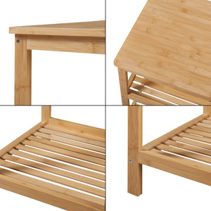 [en.casa] Staand rek Ikerasak bamboe badkamerrek 60x40x40 cm