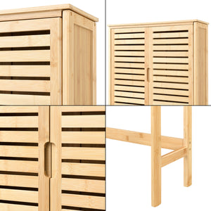 [en.casa] Ombouwkast Geta toiletombouw bamboe 170x66x23 cm
